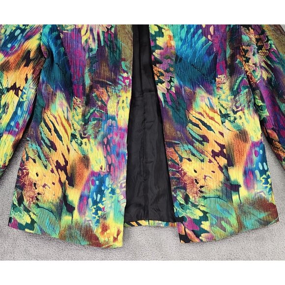 Joni B. Jacket Womens Medium Multicolored Open Front Long Sleeve Vintage Blazer - Picture 8 of 12